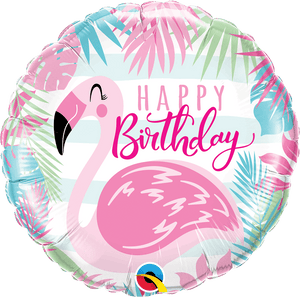 Happy Birthday <br> Pink Flamingo - Sweet Maries Party Shop