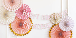 Happy Birthday Princess <br> Banner - Sweet Maries Party Shop