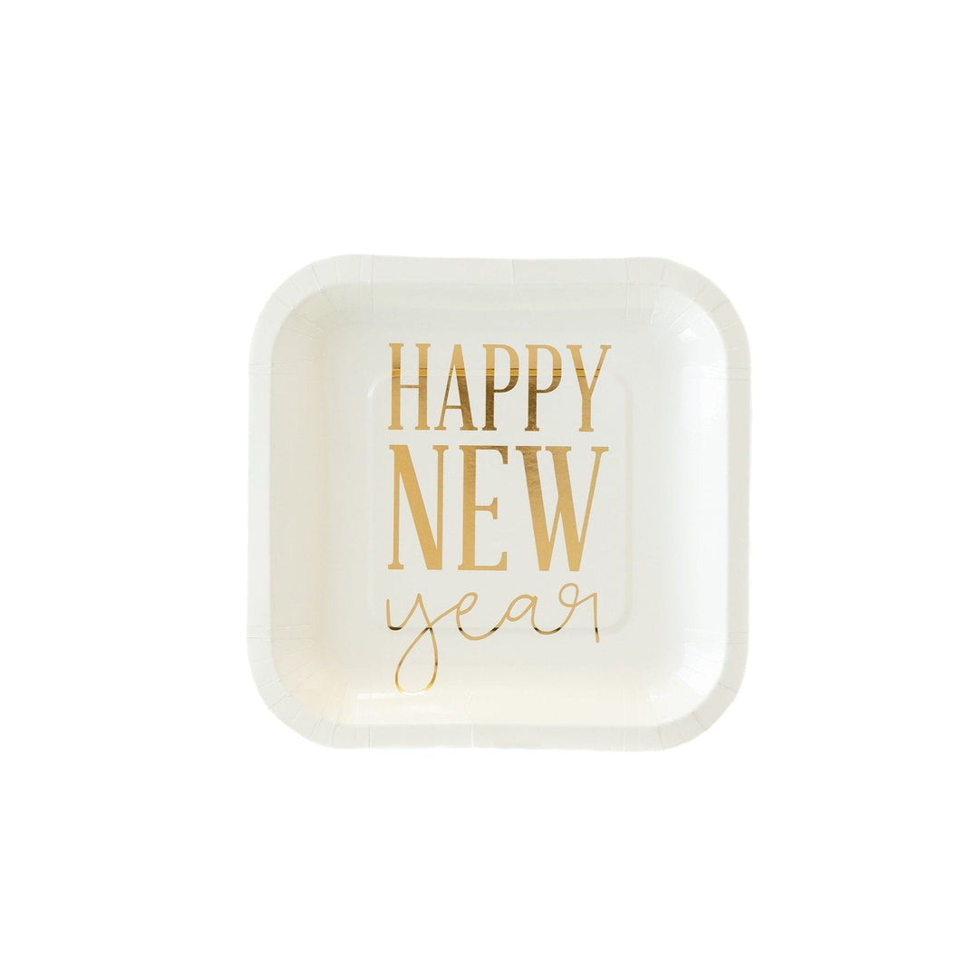 Happy New Year <br> 7" Plates (12) - Sweet Maries Party Shop