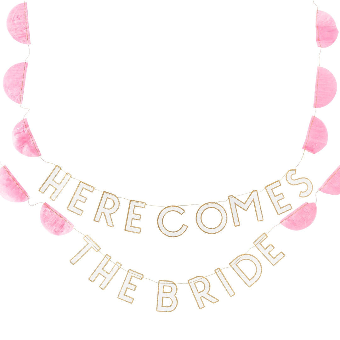 Here Comes The Bride <br> Garland - Sweet Maries Party Shop