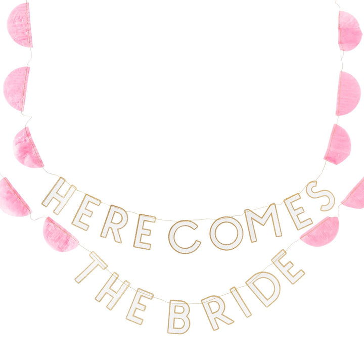 Here Comes The Bride <br> Garland - Sweet Maries Party Shop