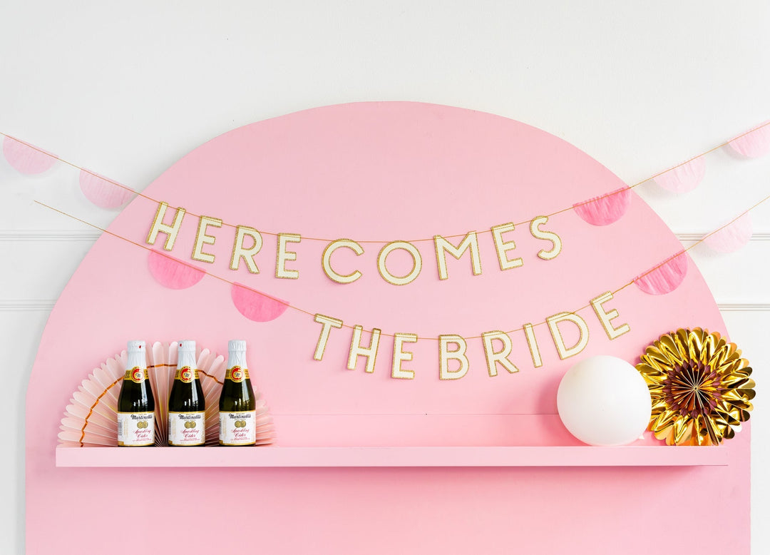 Here Comes The Bride <br> Garland - Sweet Maries Party Shop