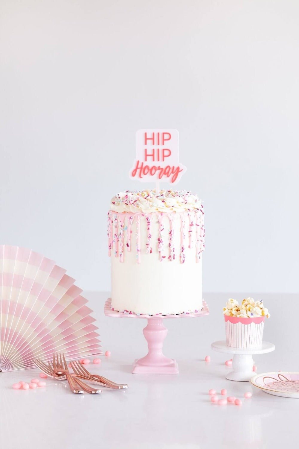 Hip Hip Hooray <br> Cake Topper - Sweet Maries Party Shop