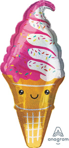 Holographic Ice Cream Party <br> 41”/104cm Tall - Sweet Maries Party Shop