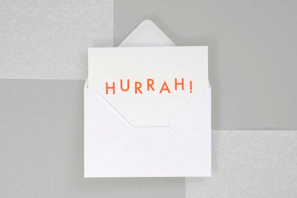 Hurrah! <br> Congratulations Card - Sweet Maries Party Shop