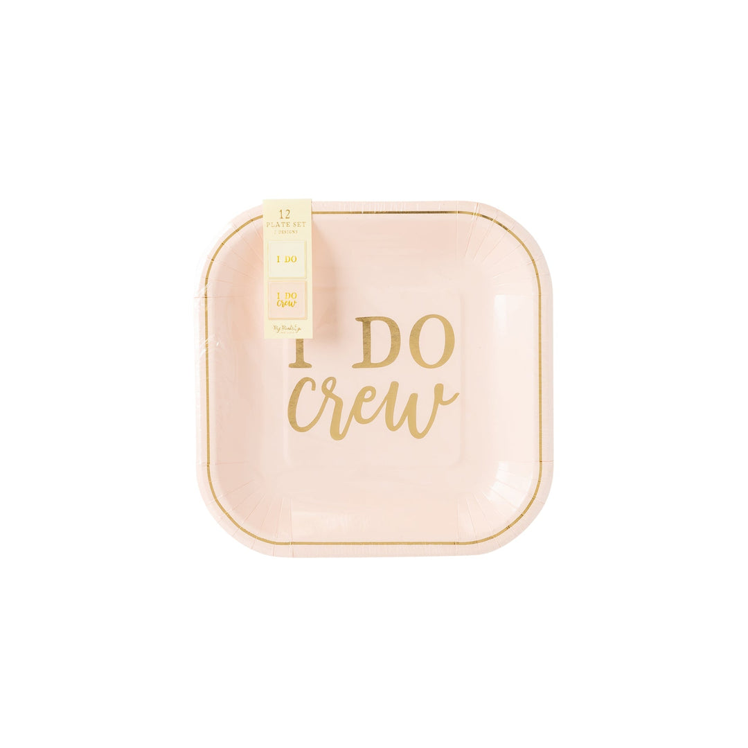 I Do Crew <br> Paper Plates (8) - Sweet Maries Party Shop