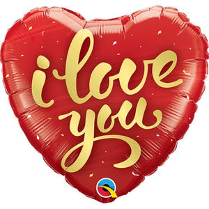 I Love You <br> Gold Script - Sweet Maries Party Shop