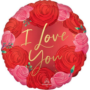 I Love You Roses <br> Gold Script - Sweet Maries Party Shop