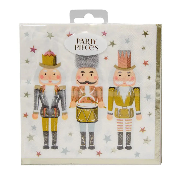 Metallic Nutcracker <br> Napkins (16)