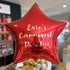 Personalised Ruby Red <br> Star Balloon