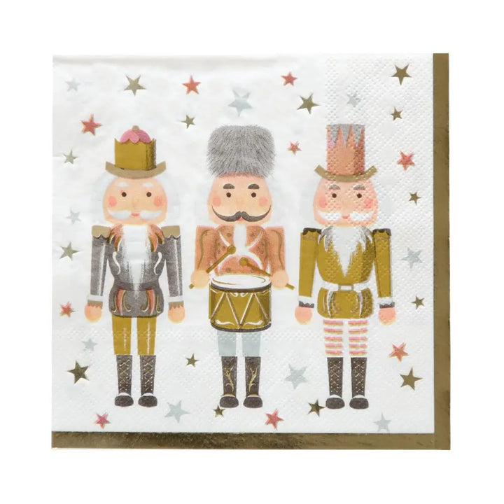 Metallic Nutcracker <br> Napkins (16)