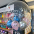 Personalised Bubble Balloon <br> Silver, Chrome Blue & Pink