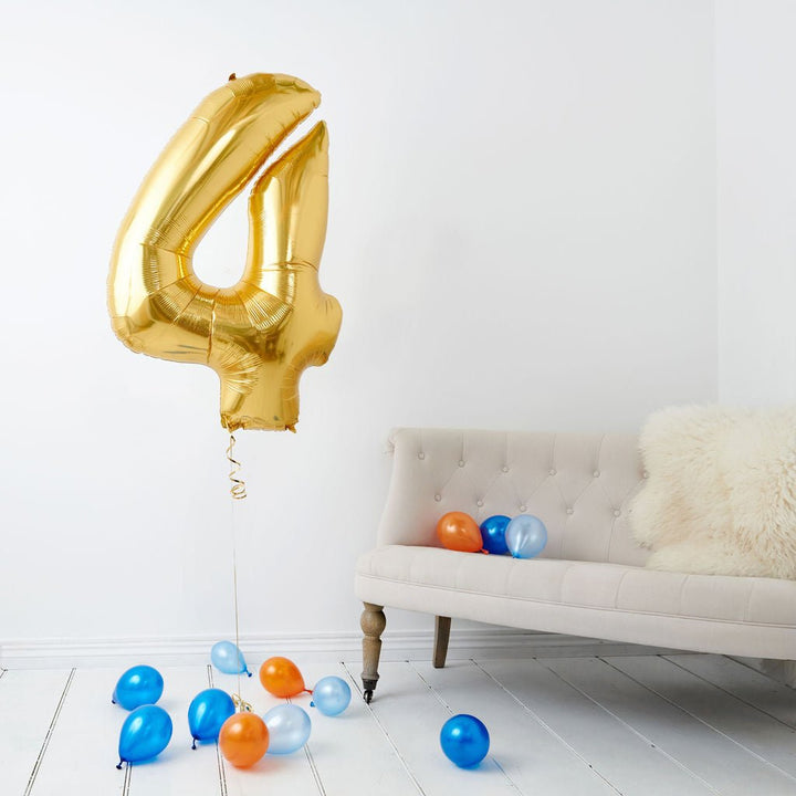 Inflated Gold <br> Giant Birthday Number - Sweet Maries Party Shop