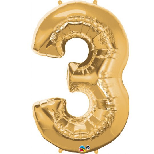 Inflated Gold <br> Giant Birthday Number - Sweet Maries Party Shop