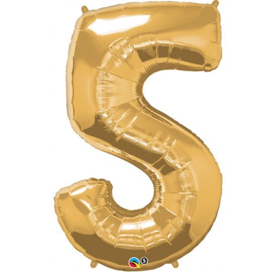 Inflated Gold <br> Giant Birthday Number - Sweet Maries Party Shop