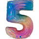 Inflated Ombré Rainbow <br> Giant Birthday Number - Sweet Maries Party Shop