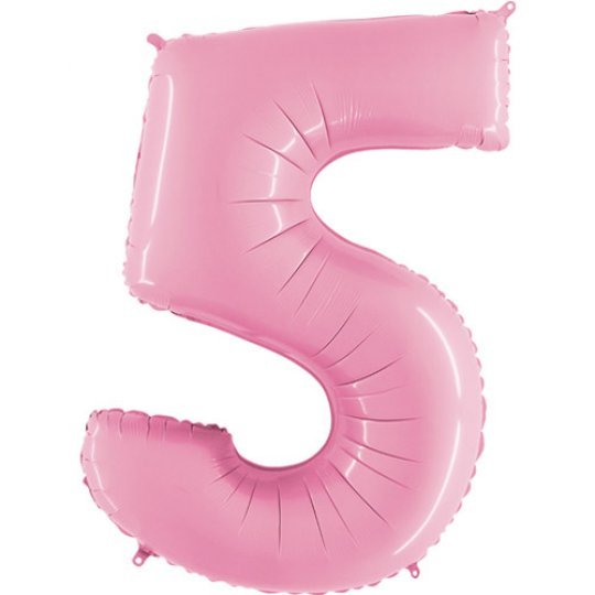 Inflated Pastel Pink <br> Giant Birthday Number - Sweet Maries Party Shop