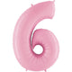Inflated Pastel Pink <br> Giant Birthday Number - Sweet Maries Party Shop