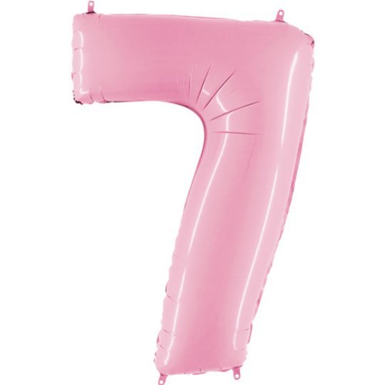 Inflated Pastel Pink <br> Giant Birthday Number - Sweet Maries Party Shop