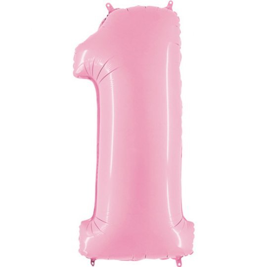 Inflated Pastel Pink <br> Giant Birthday Number - Sweet Maries Party Shop