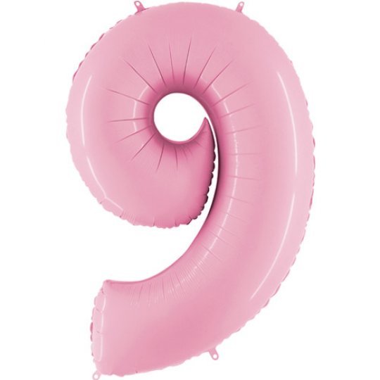 Inflated Pastel Pink <br> Giant Birthday Number - Sweet Maries Party Shop