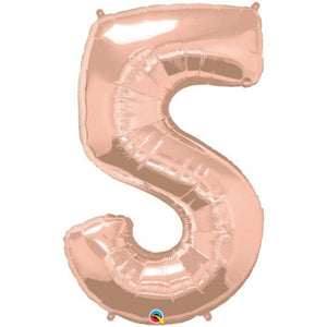 Inflated Rose Gold <br> Giant Birthday Number - Sweet Maries Party Shop