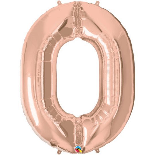 Inflated Rose Gold <br> Giant Birthday Number - Sweet Maries Party Shop