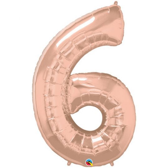 Inflated Rose Gold <br> Giant Birthday Number - Sweet Maries Party Shop