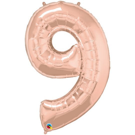 Inflated Rose Gold <br> Giant Birthday Number - Sweet Maries Party Shop