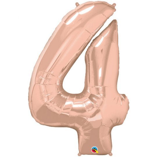 Inflated Rose Gold <br> Giant Birthday Number - Sweet Maries Party Shop