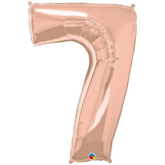 Inflated Rose Gold <br> Giant Birthday Number - Sweet Maries Party Shop