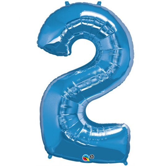 Inflated Sapphire Blue <br> Giant Birthday Number - Sweet Maries Party Shop