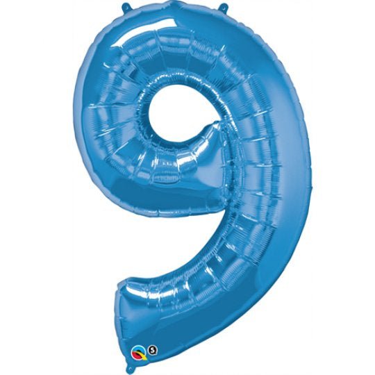 Inflated Sapphire Blue <br> Giant Birthday Number - Sweet Maries Party Shop