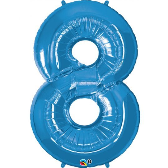 Inflated Sapphire Blue <br> Giant Birthday Number - Sweet Maries Party Shop