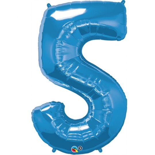 Inflated Sapphire Blue <br> Giant Birthday Number - Sweet Maries Party Shop