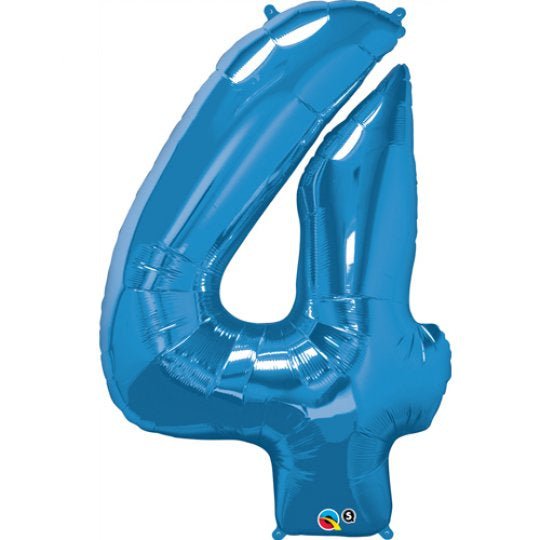 Inflated Sapphire Blue <br> Giant Birthday Number - Sweet Maries Party Shop