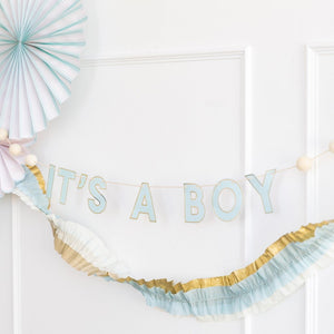 It’s A Boy <br> Garland - Sweet Maries Party Shop