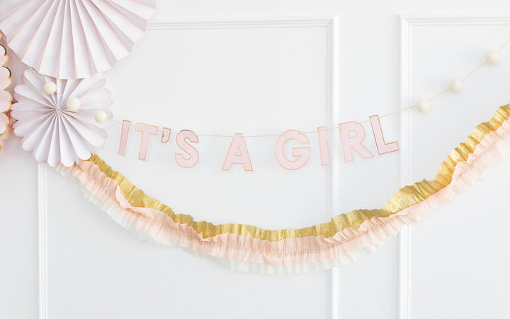 It’s A Girl <br> Garland - Sweet Maries Party Shop