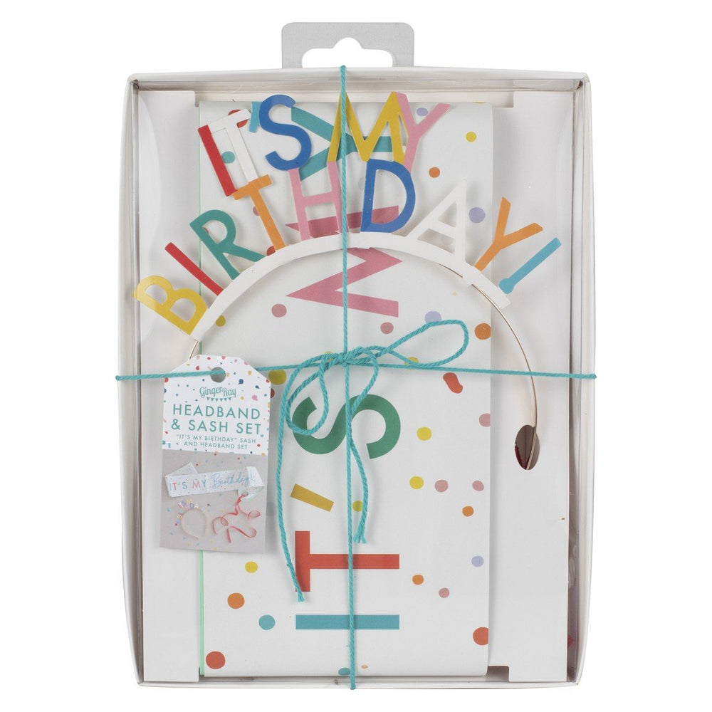 It’s My Birthday Sash <br> and Headband - Sweet Maries Party Shop