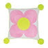 Jemima Flower Pink/Yellow <br>  Embroidered Cushion <br> Bombay Duck