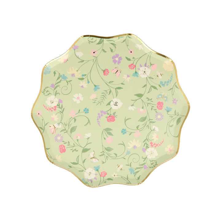 Ladurée Paris <br> Floral Side Plates (8) - Sweet Maries Party Shop