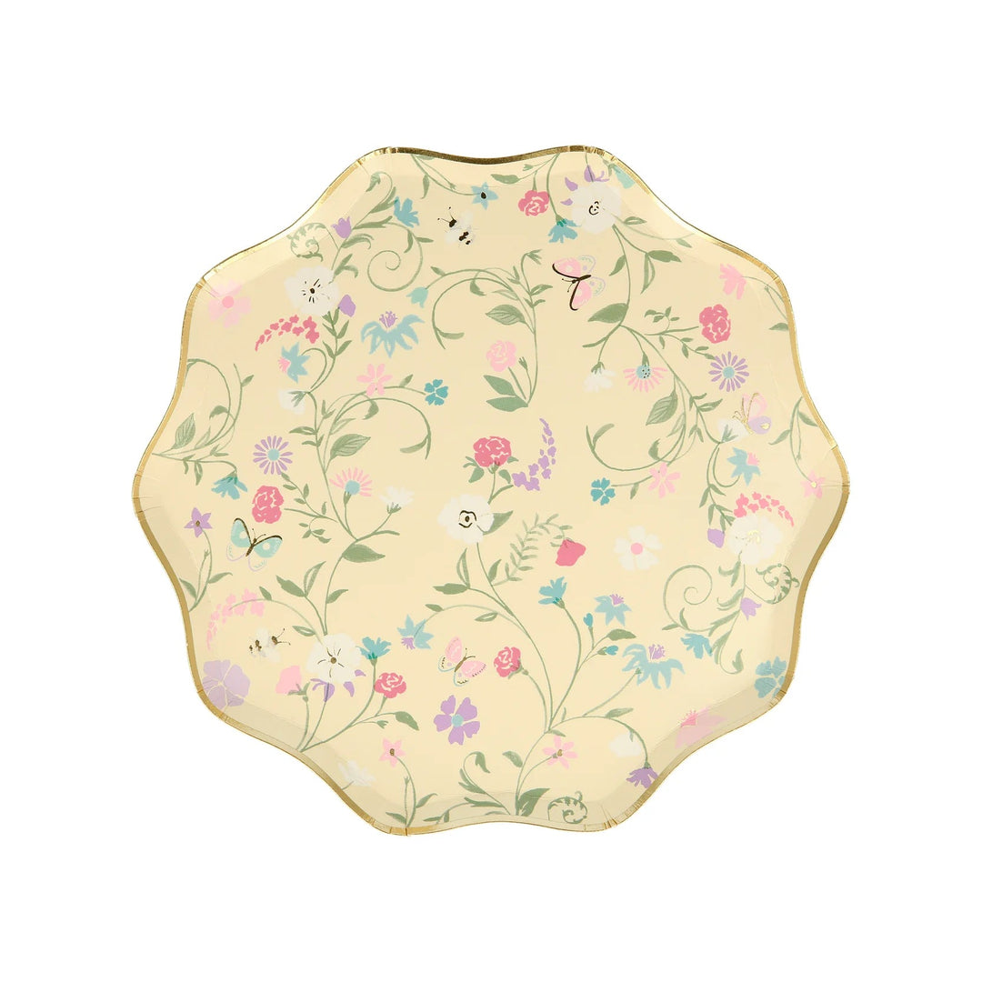 Ladurée Paris <br> Floral Side Plates (8) - Sweet Maries Party Shop