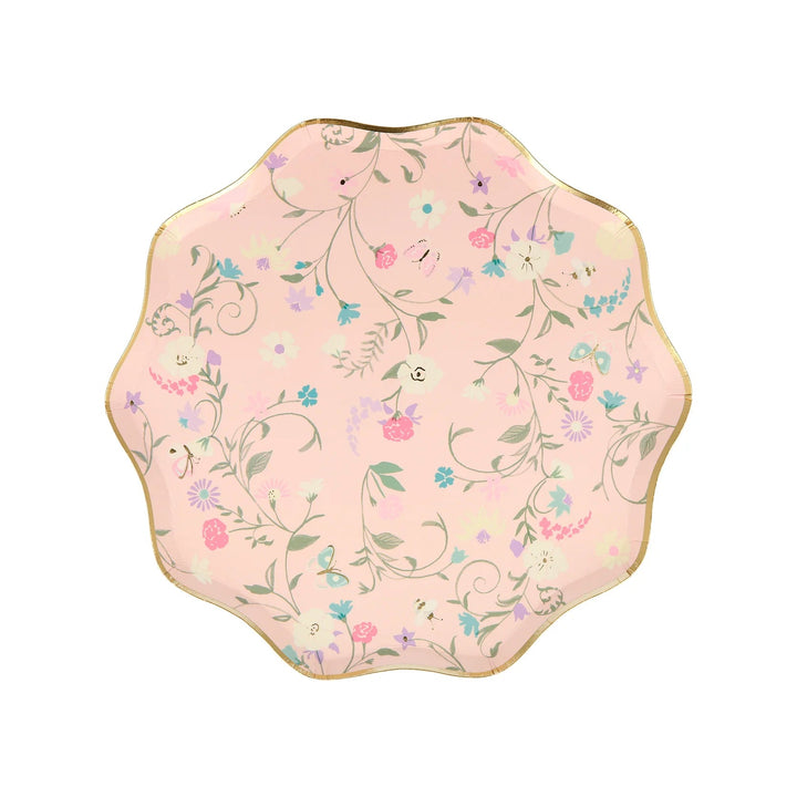 Ladurée Paris <br> Floral Side Plates (8) - Sweet Maries Party Shop