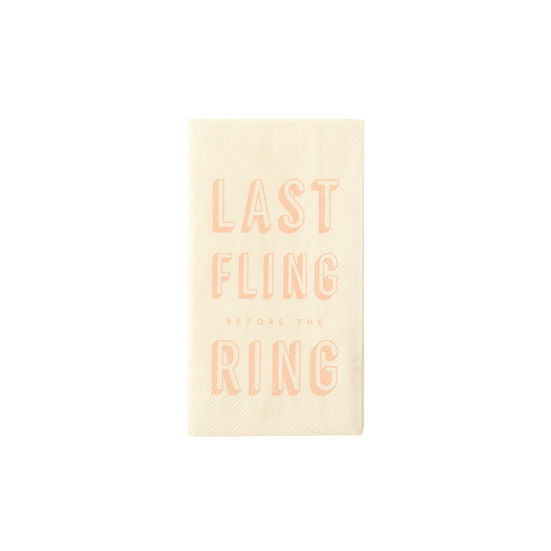 Last Fling <br> Guest Napkin (24pc) - Sweet Maries Party Shop