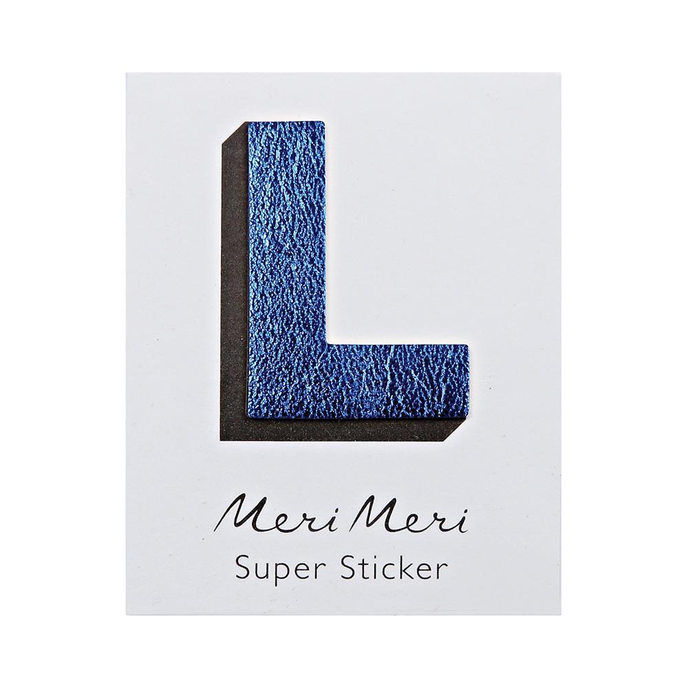 Leatherette Alphabet Sticker L - Sweet Maries Party Shop