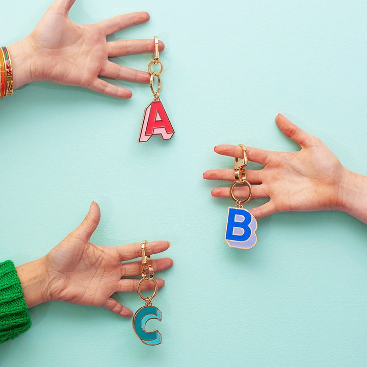 Letterpop <br> Enamel Keyring - Sweet Maries Party Shop