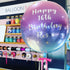 Ombré Lilac & Blue <br> Personalised Orbz Balloon