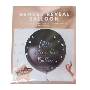 Little Brother / Sister <br> New Baby Reveal Balloon - Sweet Maries Party Shop