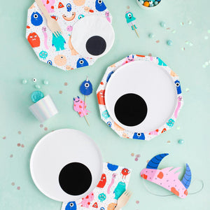 Little Monsters <br> Large Plates (8) - Sweet Maries Party Shop