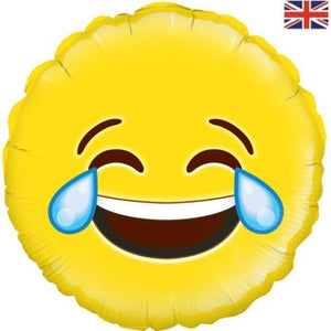“LOL” Laughing Emoji Balloon <br> 18”/44cm - Sweet Maries Party Shop